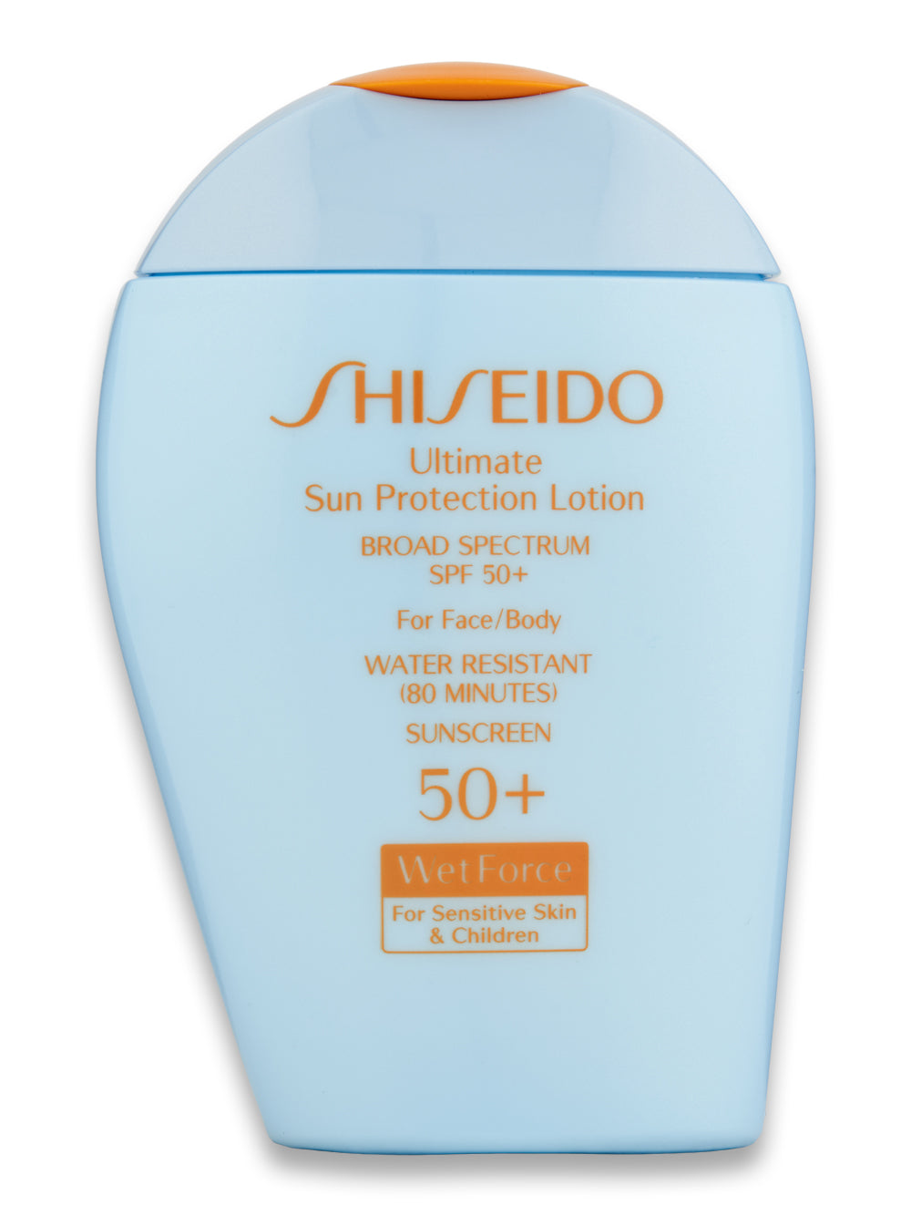 Shiseido Ultimate Sun Protection Lotion WetForce for Sensitive Skin and Children SPF 50+ Sunscreen