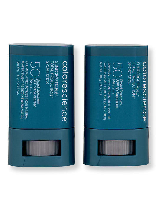 Colorescience Sunforgettable Total Protection Sport Stick SPF 50 - Twin Pack