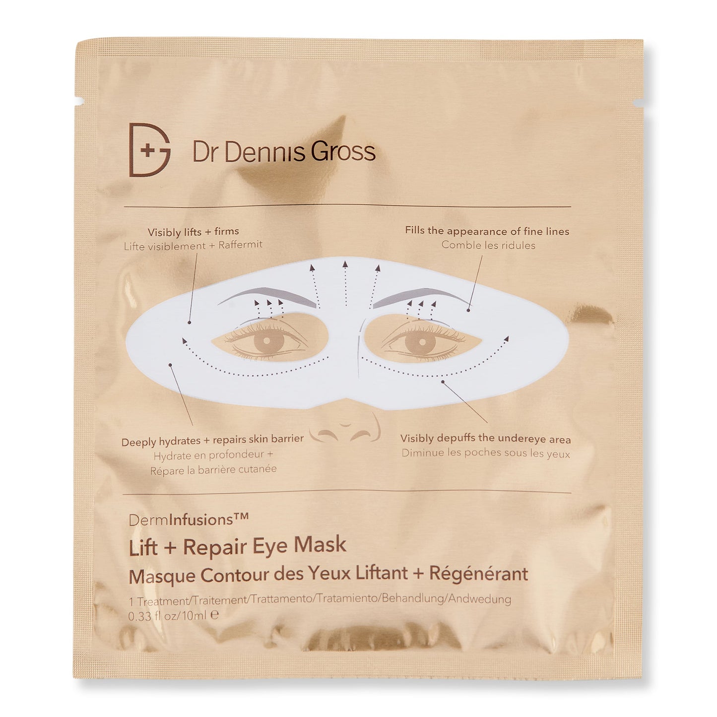 Dr. Dennis Gross Skincare DermInfusions Lift + Repair Eye Mask