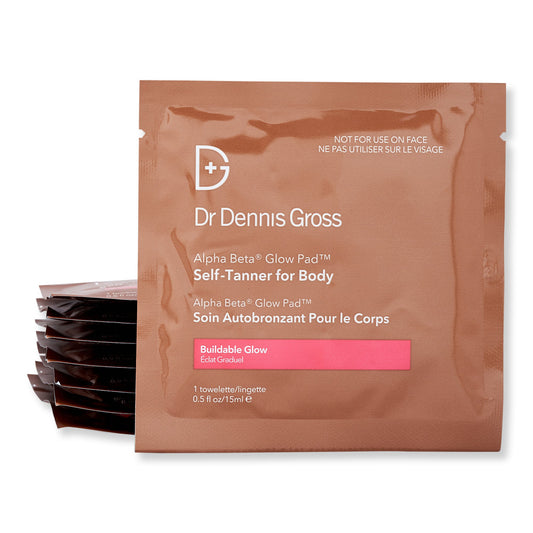 Dr. Dennis Gross Skincare Alpha Beta Glow Pad Self-Tanner for Body Buildable Glow - SkincareEssentials