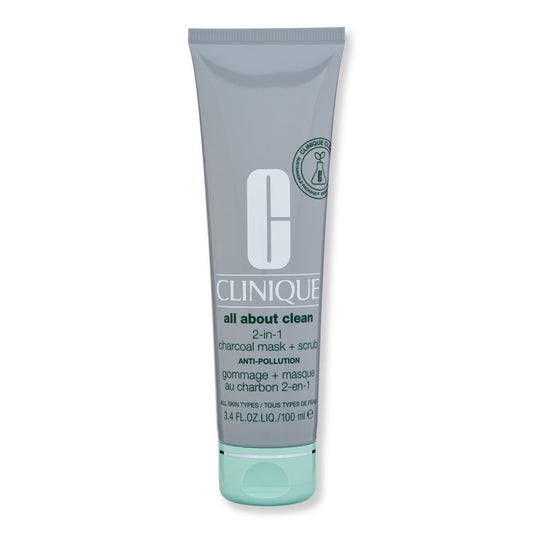 Clinique All About Clean Charcoal Mask + Scrub Anti - Pollution - SkincareEssentials