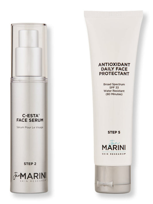 Jan Marini Rejuvenate & Protect Antioxidant Daily Face Protectant & C - Esta Serum - SkincareEssentials