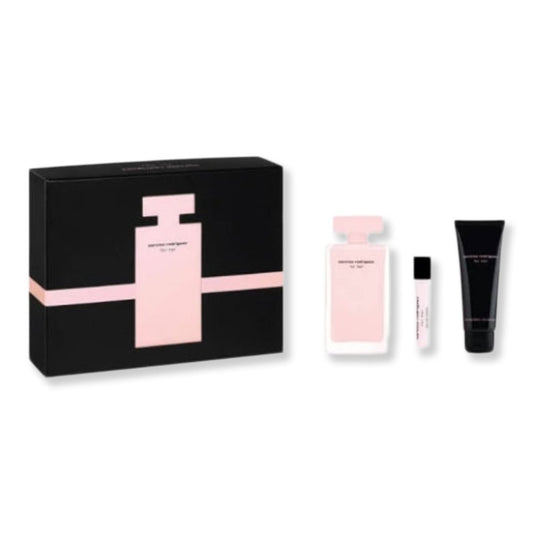 Narciso Rodriguez Eau De Parfum 3 Piece Gift Set For Women - SkincareEssentials