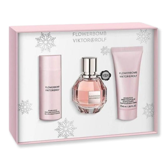 Viktor & Rolf Flowerbomb 3 Piece Gift Set - SkincareEssentials