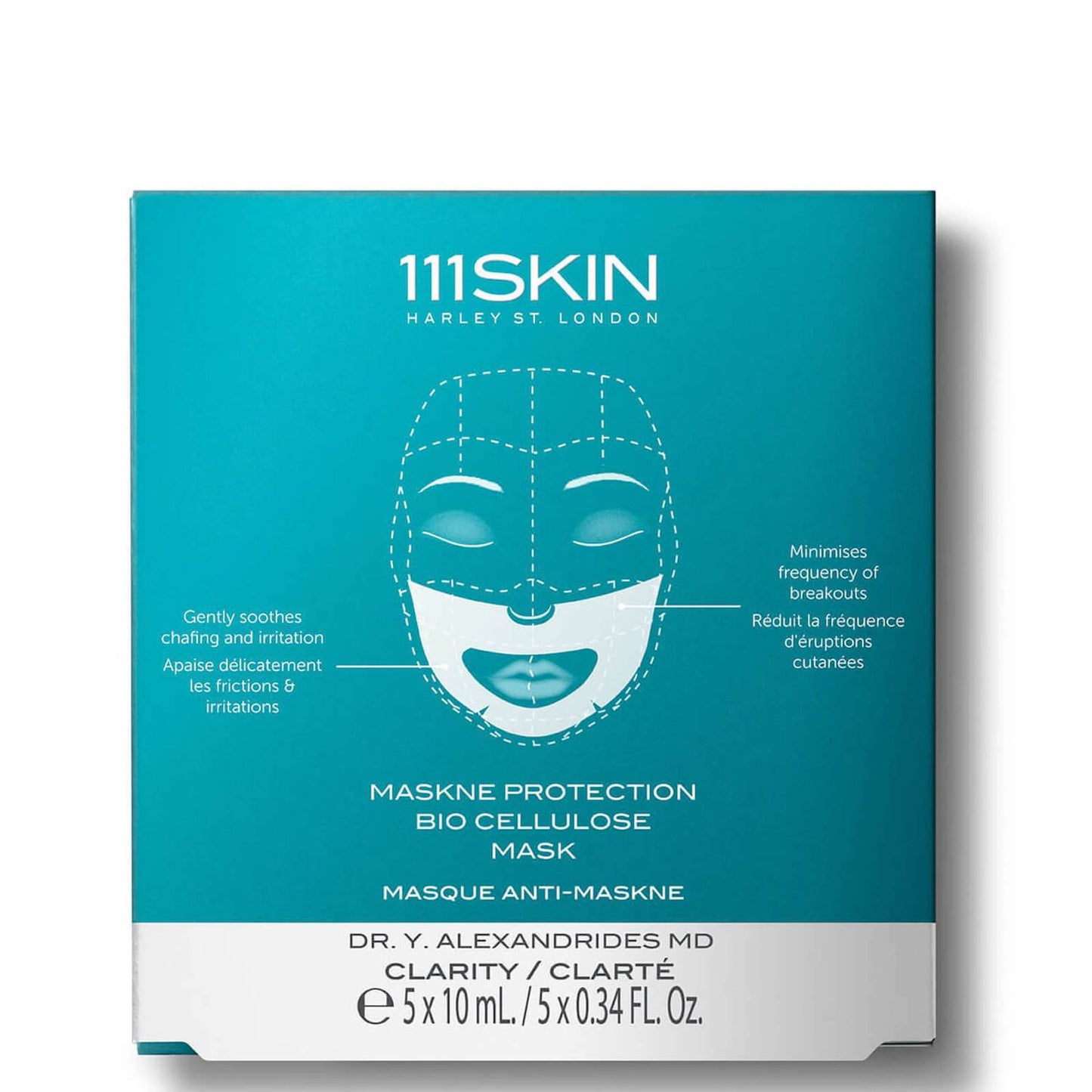 111Skin - Maskne Protection Biocellulose Mask - Box of 5