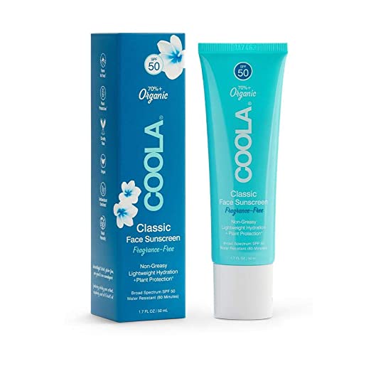 COOLA - Organic Face Sunscreen SPF 50 White tea - 1.7 oz - SkincareEssentials