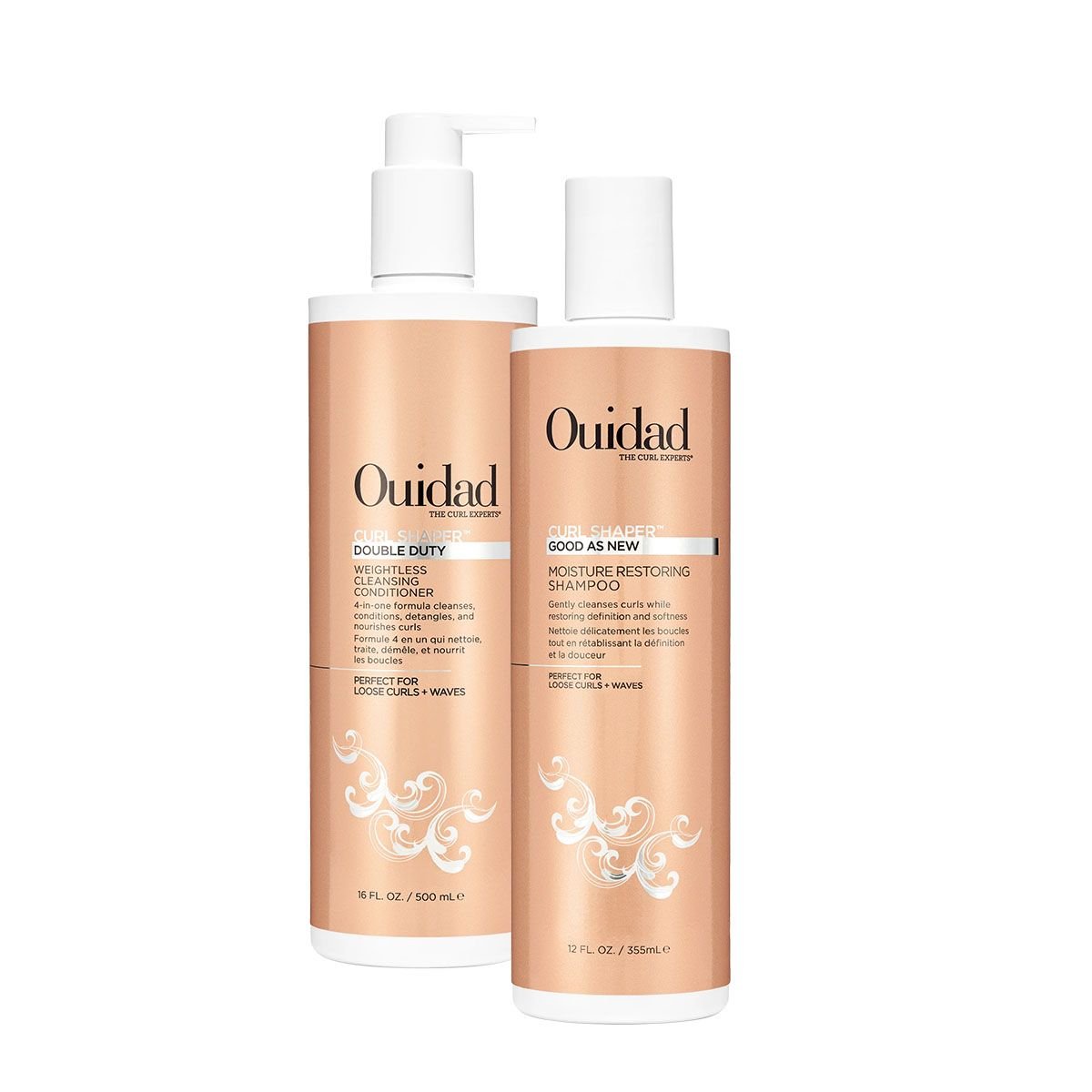 Ouidad Curl Shaper Shampoo & Conditioner Mega Set - SkincareEssentials