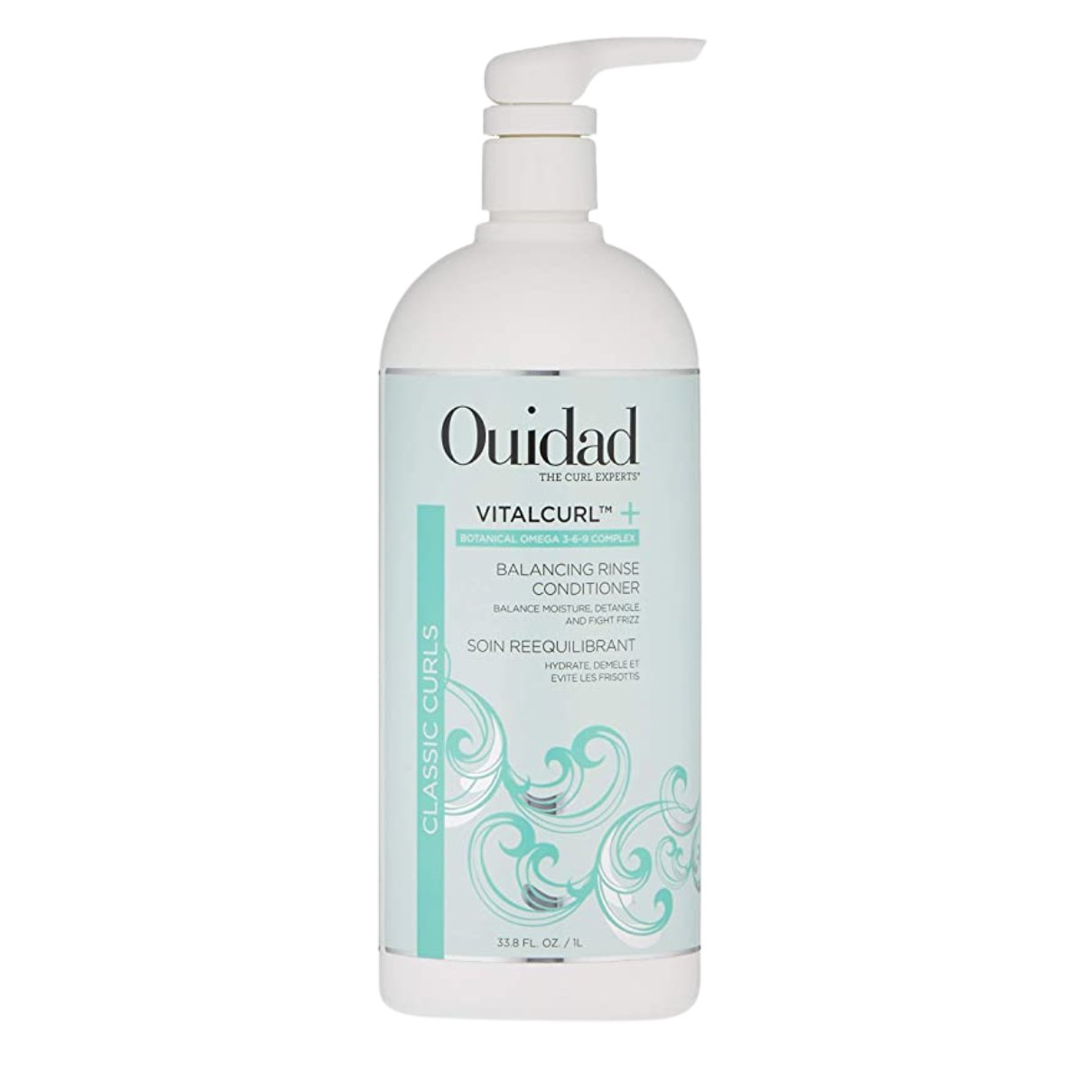 Ouidad VitalCurl+ Balancing Rinse Conditioner 33.8 oz - SkincareEssentials